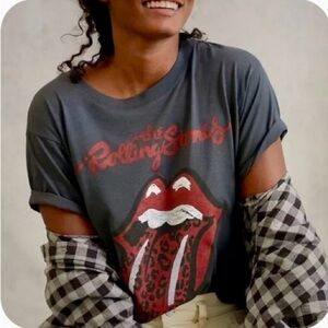 Anthropologie Letluv Rolling Stones Graphic Tee